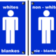 Schild Rassentrennung