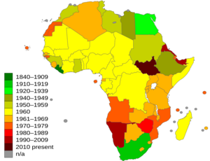 Afrika Kolonien Karte