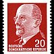 Briefmarke mit Walter Ulbricht